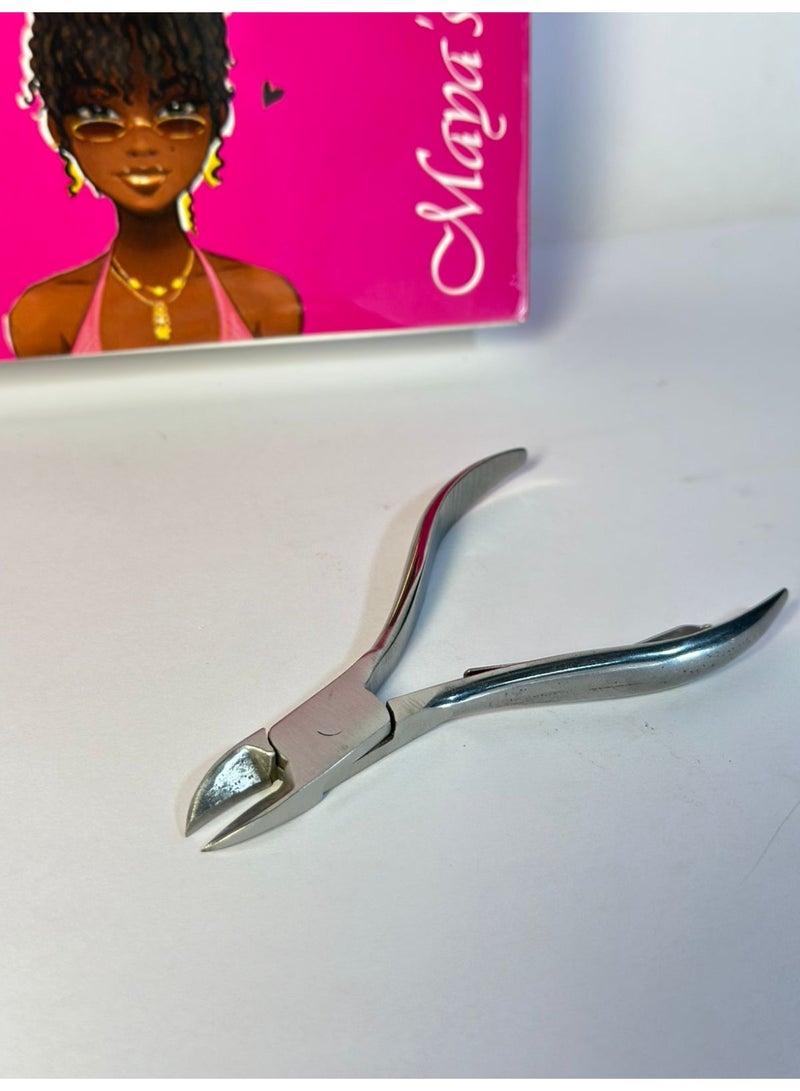 أداة إزالة الجلد الميت، مقص أظافر من الفولاذ المقاوم للصدأ، أداة احترافية حادة لتقليم أظافر اليدين والقدمين، أداة للعناية بالأظافر، مناسبة للمانيكير والباديكير، قطعة واحدة - Image 3